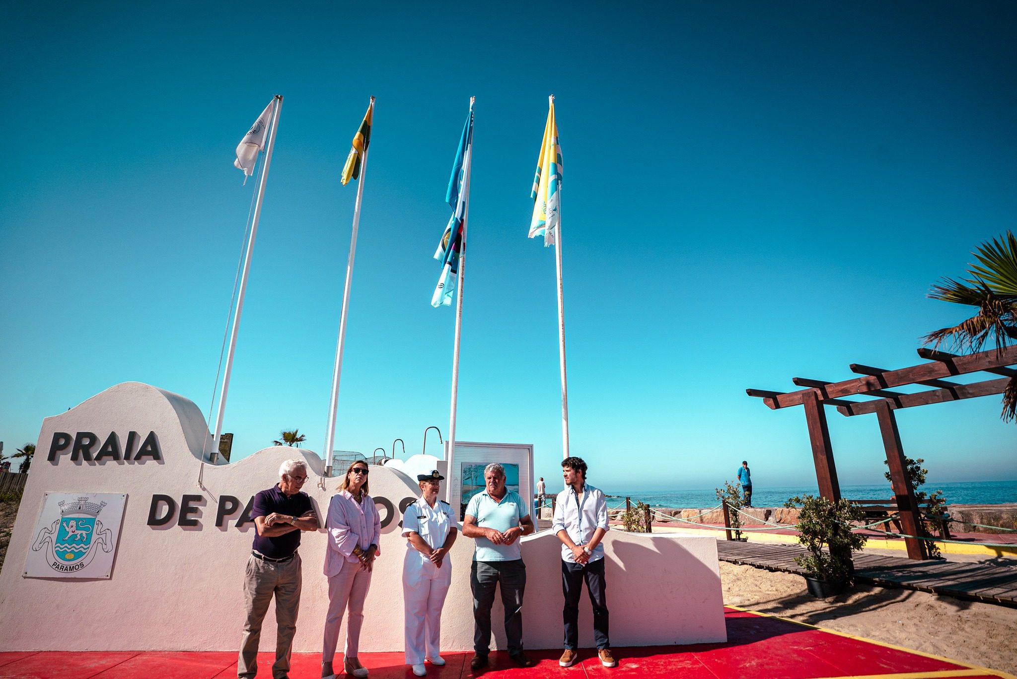 Featured image for “Hastear da bandeira “Praia Qualidade de Ouro 2023” no dia 13 de julho, na Praia de Paramos, em Espinho”